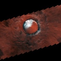 TGO Aufnahme eines Kraters in der Vastitas Borealis Region des Mars