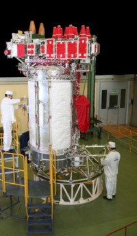 Uragan-M Satellit beim Hersteller NPO PM