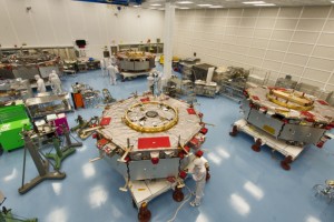 die vier MMS Satelliten im Cleanroom
