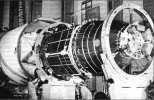 7K-L1 Raumschiff (Erzeugnis 11F91) bei der Startvorbereitung