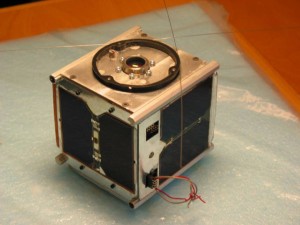 Flugmodell des ersten AAU-CubeSat