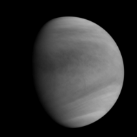einer der ersten IR-Aufnahmen von „Akatsuki“ aus dem Venus-Orbit