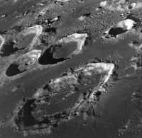während der Apollo 8 Mission entstandene Aufnahme des Kraters Goclenius