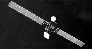 Arabsat 1 Satellit (Modellfoto)