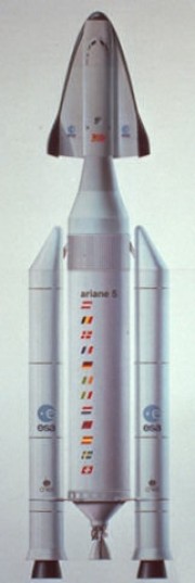 Hermes an der Spitze der Ariane-5