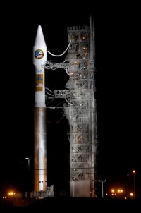 die startbereite Atlas V mit NROL 28