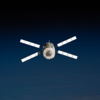 ATV 1 „Jules Verne“ nach dem Abdocken von der ISS