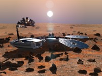 so sollte Beagle 2 auf dem Mars forschen