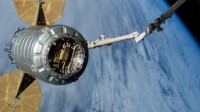 Blick auf den Slingshot CubeSat Starter von Cygnus NG-10E