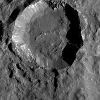 Blick in den „Kupalo“ Krater auf „Ceres“