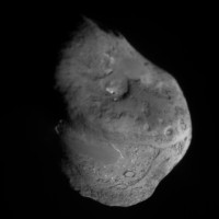 der Kometenkern aufgenommen vom Impaktor 5 min vor dem Aufprall (Bildmosaik)