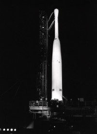 die Delta-C mit dem ersten ESSA Satelliten