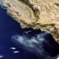 Waldbrände in Kalifornien aufgenommen von ENVISAT