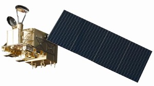 Computergrafik eines FengYun 3 Satelliten