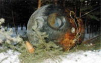 Die Landekapsel von Kosmos 2349 ging in einem Wald nieder