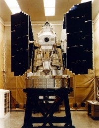 Landsat 3 bei letzten Startvorbereitungen
