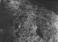 Luna 9 Mondaufnahme aufgefangen vom Jodrell Bank Teleskop