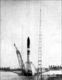 die Molnija-M Rakete mit Venera 5