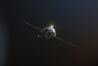 Progress M-04M im Anflug auf die ISS