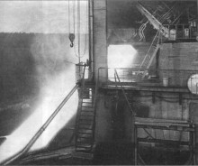 1948: Testlauf eines RD-100 Triebwerks