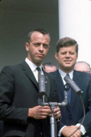 Shepard und Präsident Kennedy