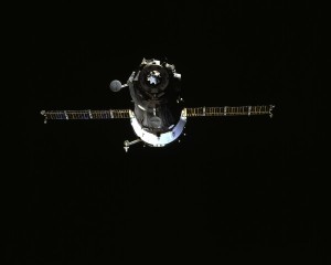 Sojus-TM 21 fotografiert aus der „Atlantis“