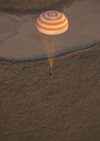 Sojus TMA-09M auf dem Weg zur Erde