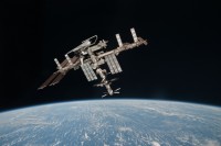 eines der historischen Fotos der ISS