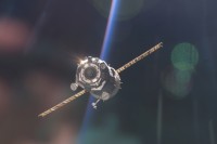 Sojus TMA-5 auf dem Weg zurück zur Erde
