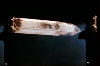 der abgetrennte Außentank von STS-1