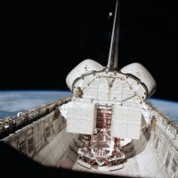 Blick in die Nutzlastbucht von STS-1