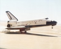 „Columbia“ F-1 bei der Landung