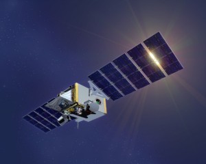 Computergrafik eines STSS Satelliten