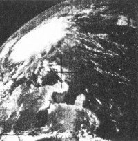 TIROS III Aufnahme des Hurrikans „Anna“