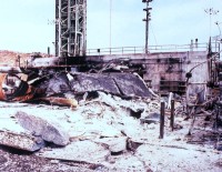 die Trümmerwüste nach dem Fehlstart der Titan-34D-9