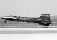 X-15 im Landeanflug