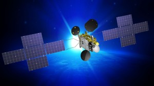 Rendering des Jamal 401 Satelliten